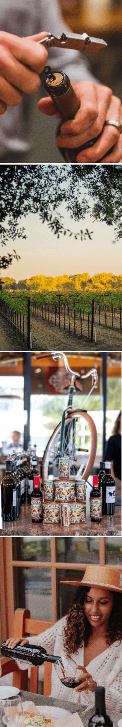 collage of lodi wine pics