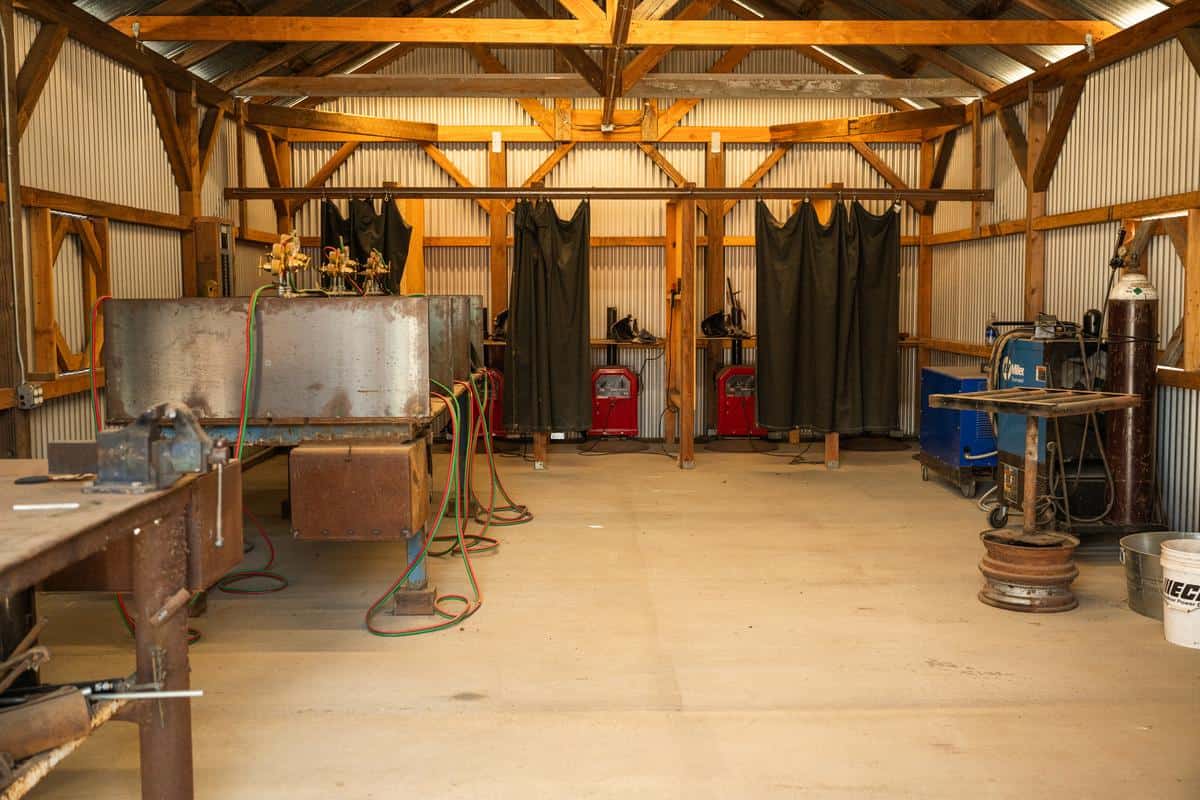 equipment room at the center for land based learning