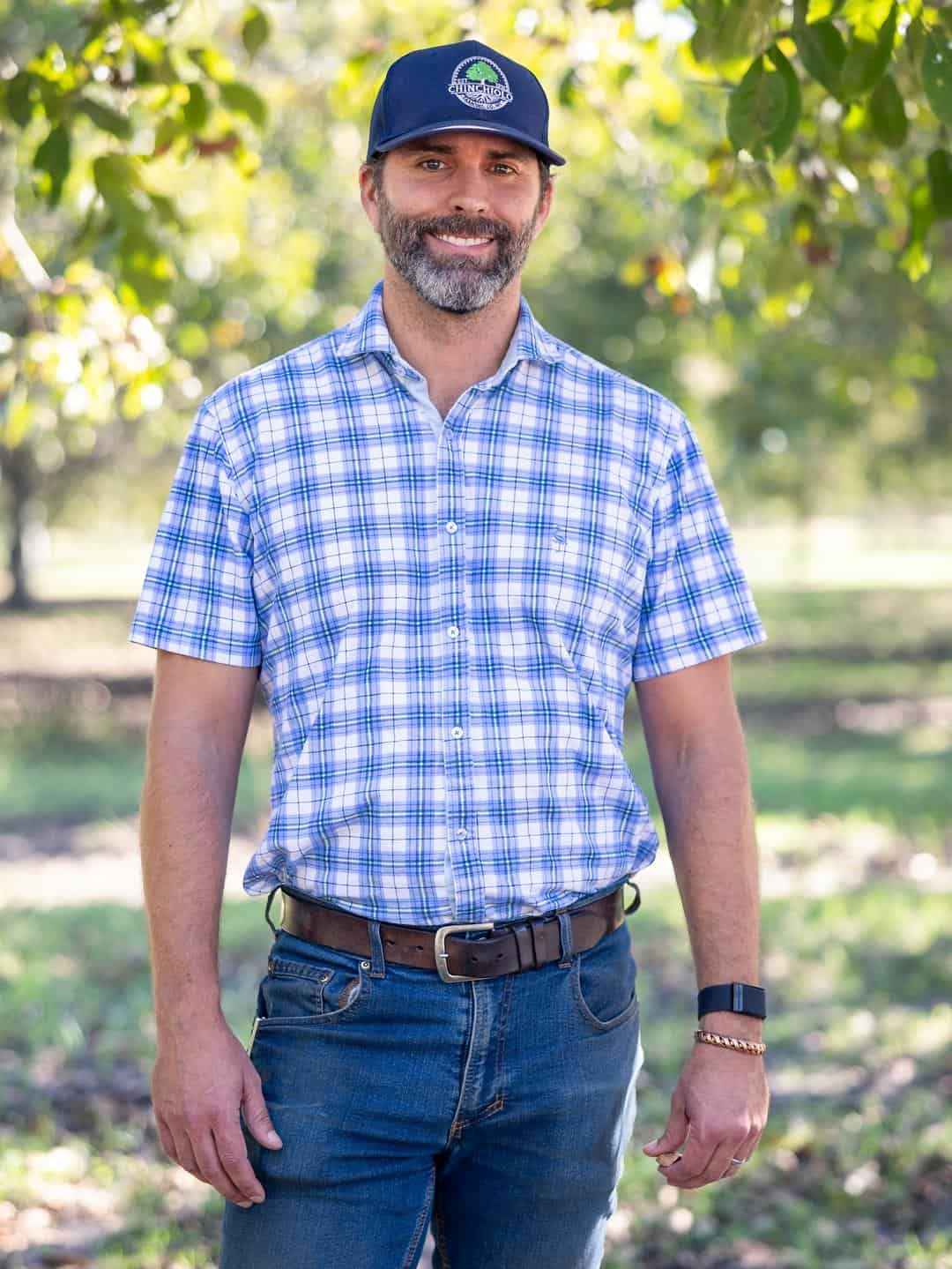 James Chinchioli, a walnut and cherry farmer outside of Lodi, CA