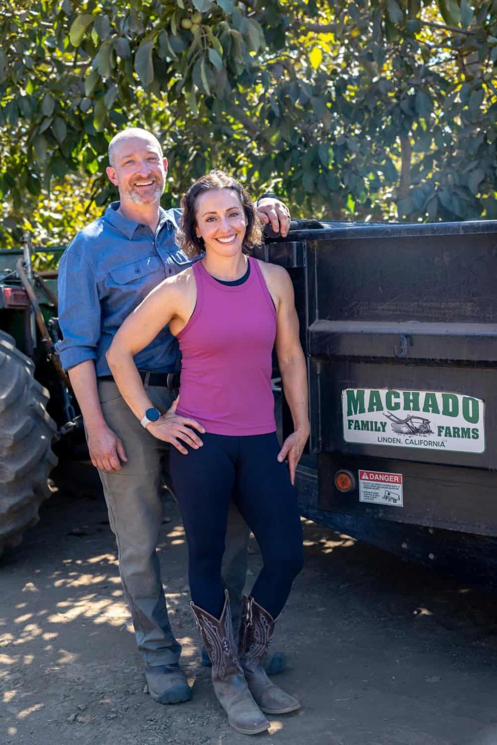 Drew and Melissa Machado at their family ranch