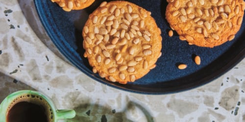 Lemon Olive Oil Pignoli Cookie from Husbands That Cook