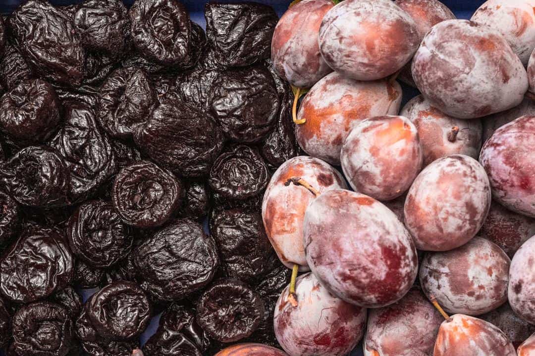 fresh plums and prunes