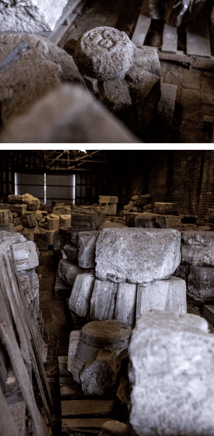 some of the stones that were found in Golden Gate Park were used to build the church