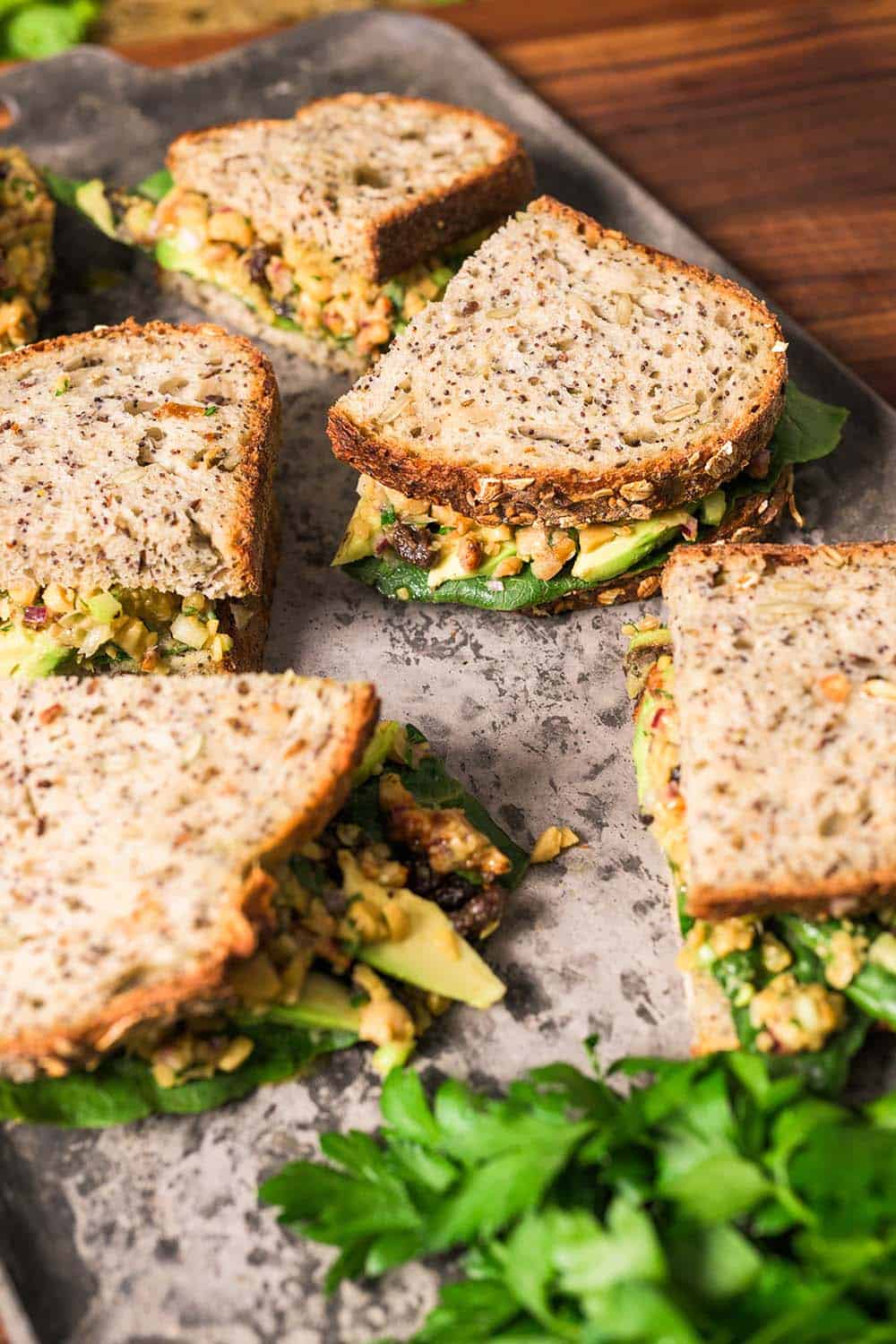 The Best-Ever Walnut, Raisin, and Chickpea Salad Sandwich