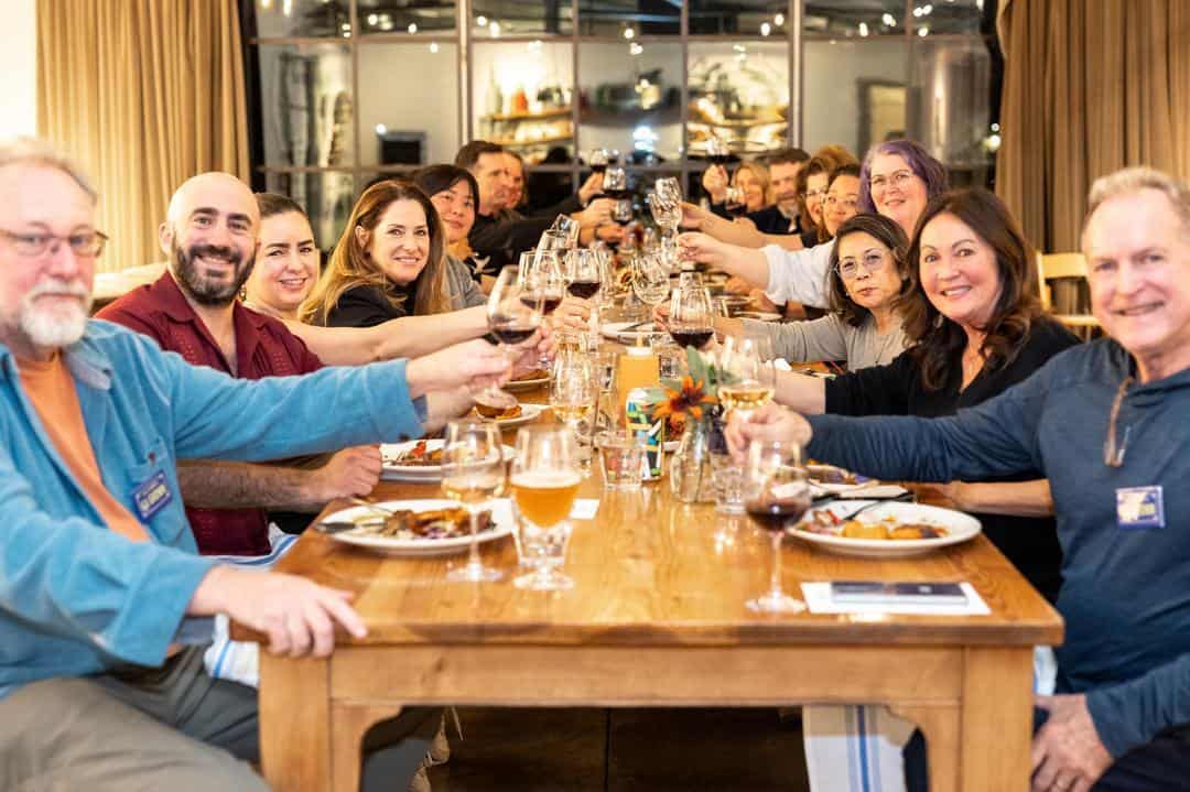 guests enjoying dinner at Farmstead restaurant in Napa