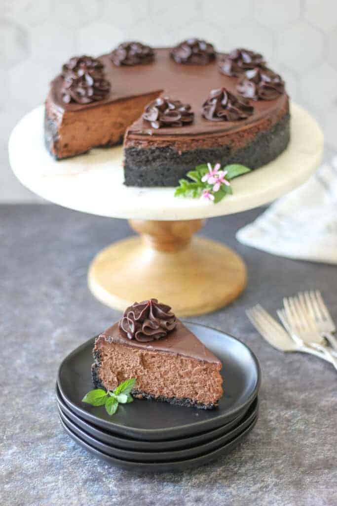 double chocolate cheesecake