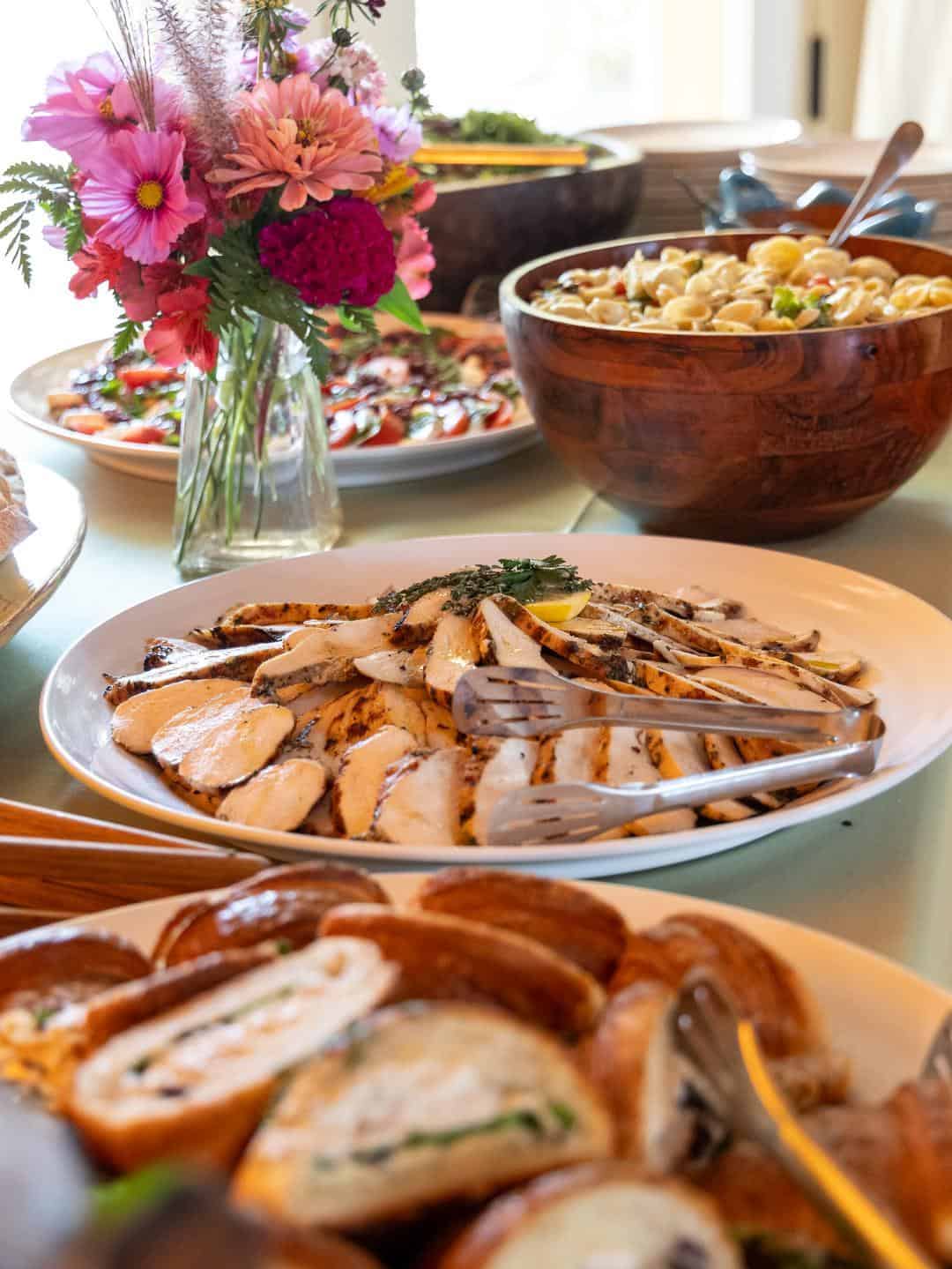 some of the foods prepared with olive oil at McEvoy Ranch