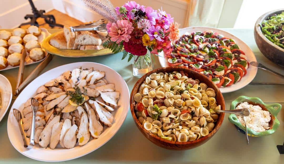 a delicious spread prepared with McEvoy olive oil