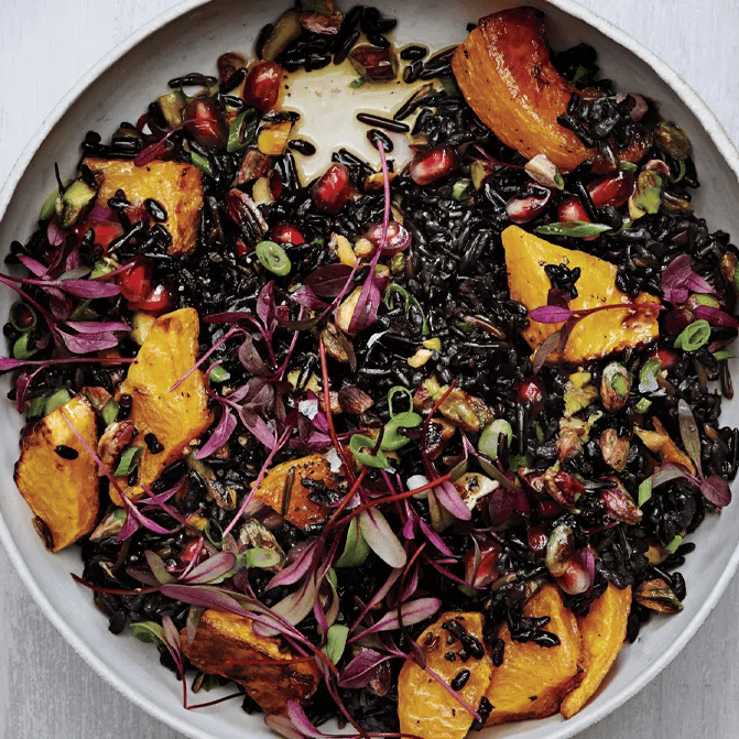 black and wild rice salad from bon appetit