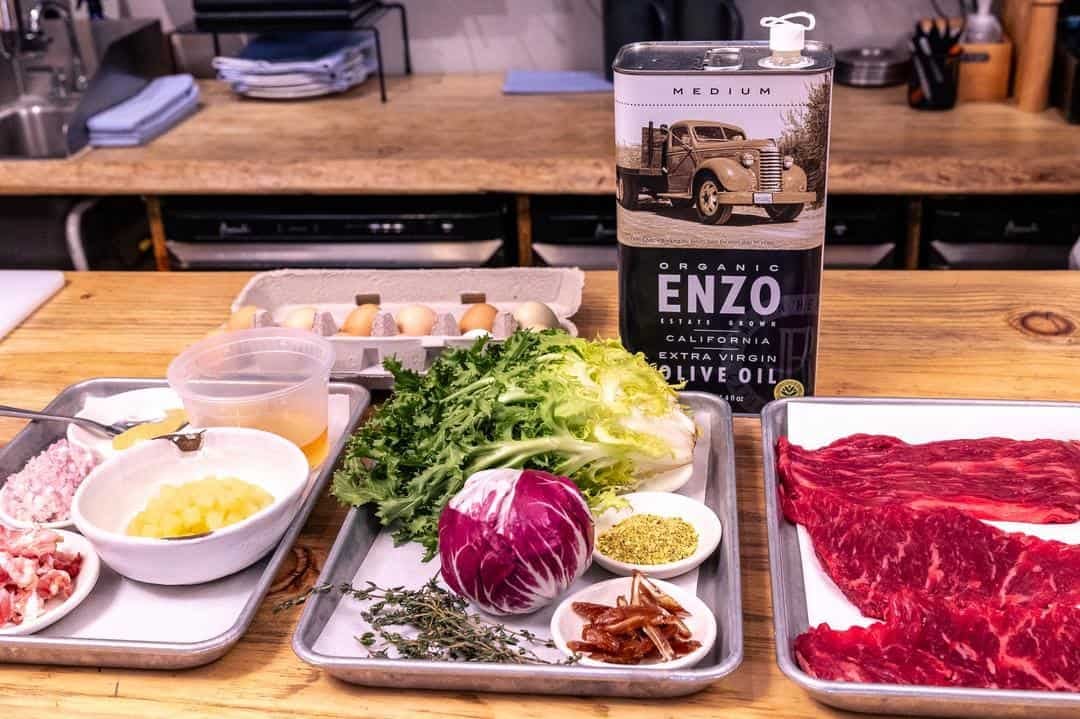 Ingredients to make Beef Tagliata