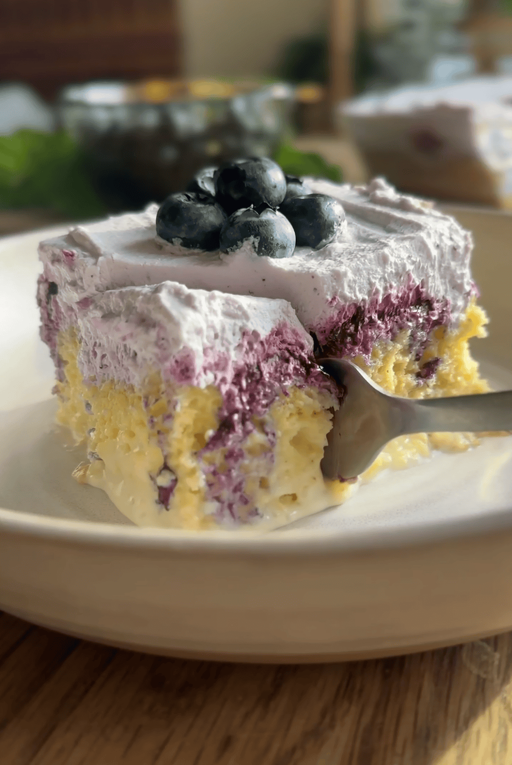 blueberry tres leches cake