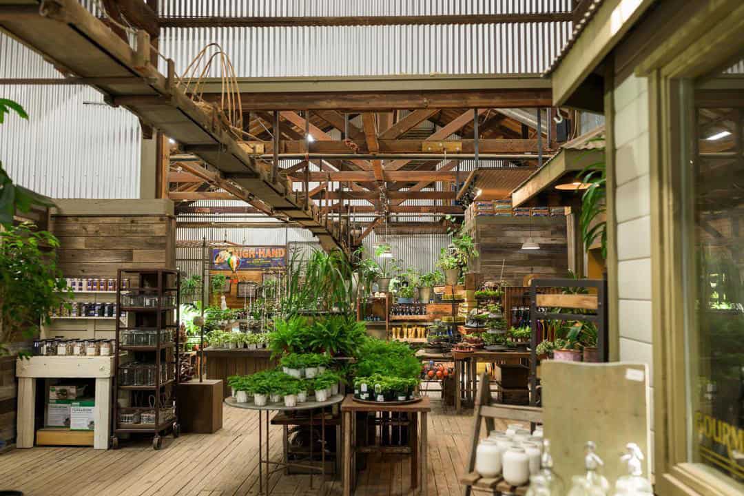 inside the packing sheds at High-Hand Nursery 