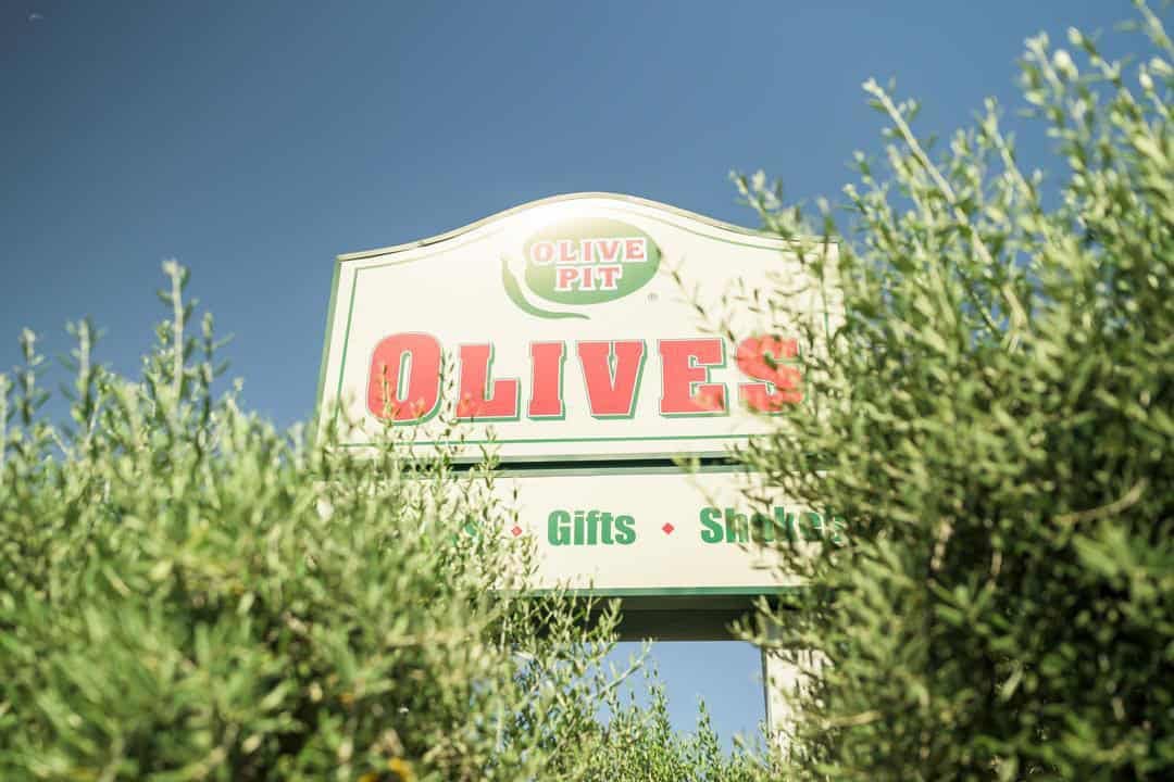 olive pit exterior sign 