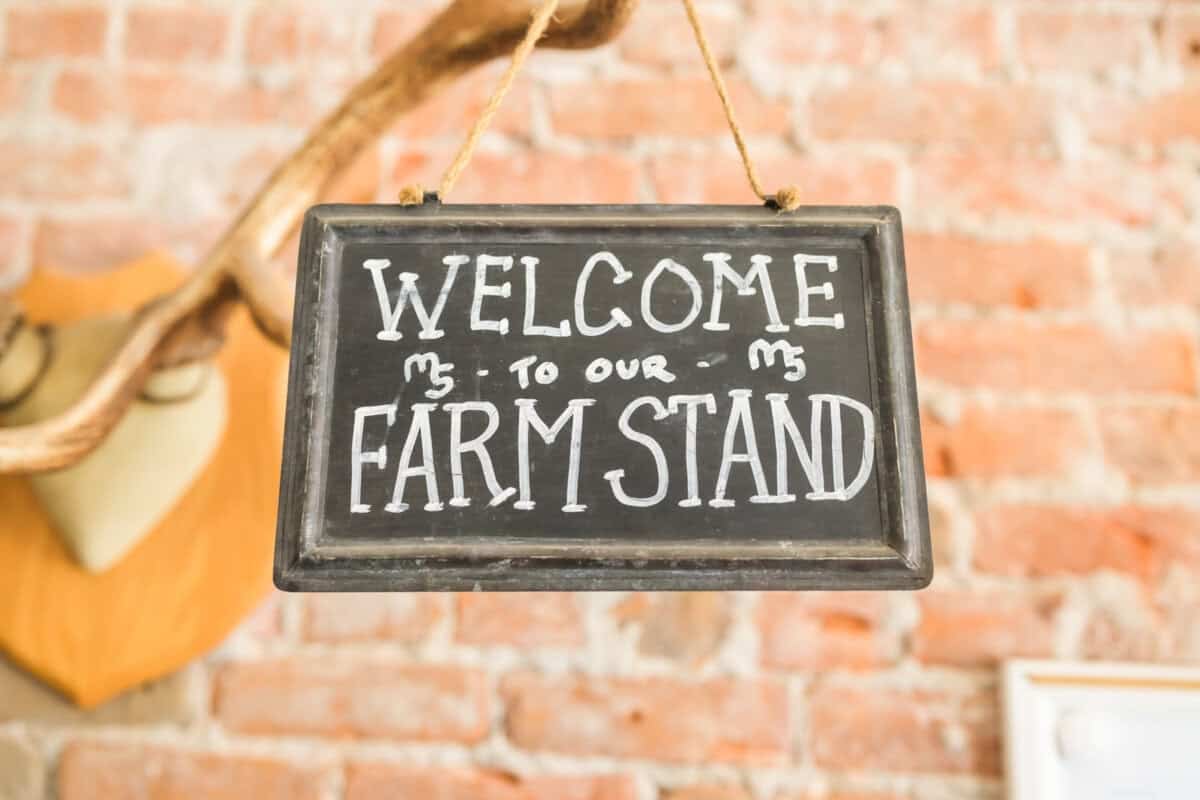 Sign for Five Marys Farm Store