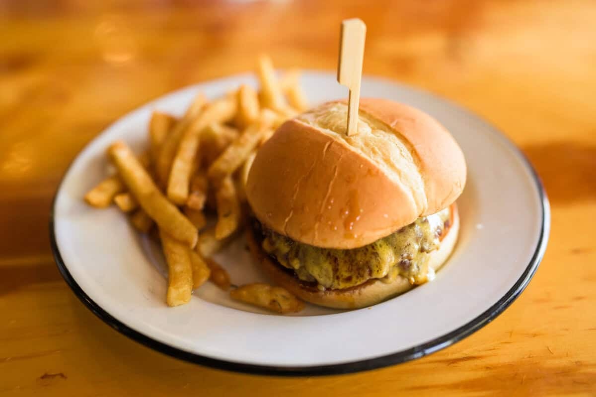 Bacon Bourbon Burger at Five Marys Burgerhouse