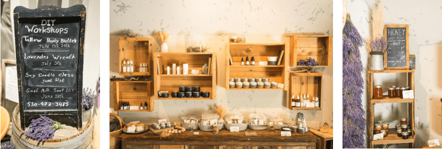 a gallery showing some of the items available at lavineyard farms 