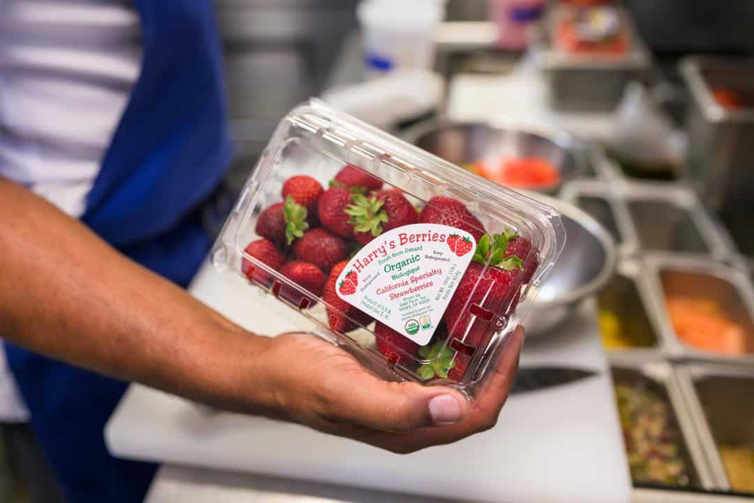 some of the strawberries used at Poppy and Seed