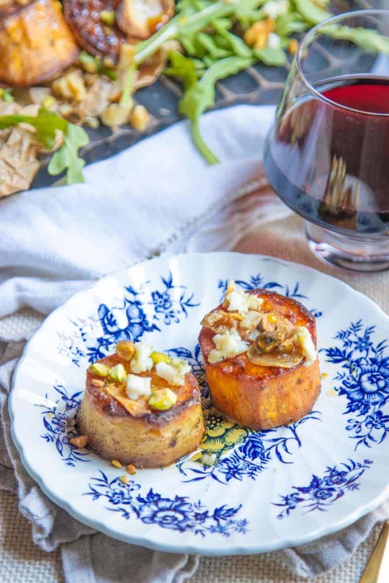 The Best Appetizer with Sweet Potato and Blue Cheese