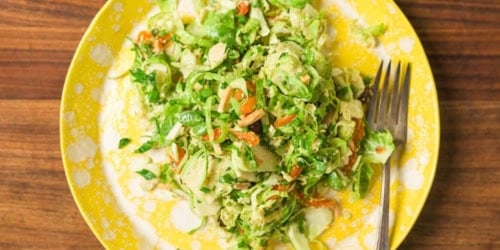 An Easy Shaved Brussels Sprouts Salad Recipe to Make