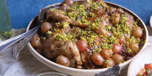 Our Best Chicken Recipe with Wine, Grapes, and Raisins