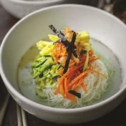 VEGGIE NOODLES (JANCHI GUKSU) by Joanne Lee Molinaro the Korean Vegan