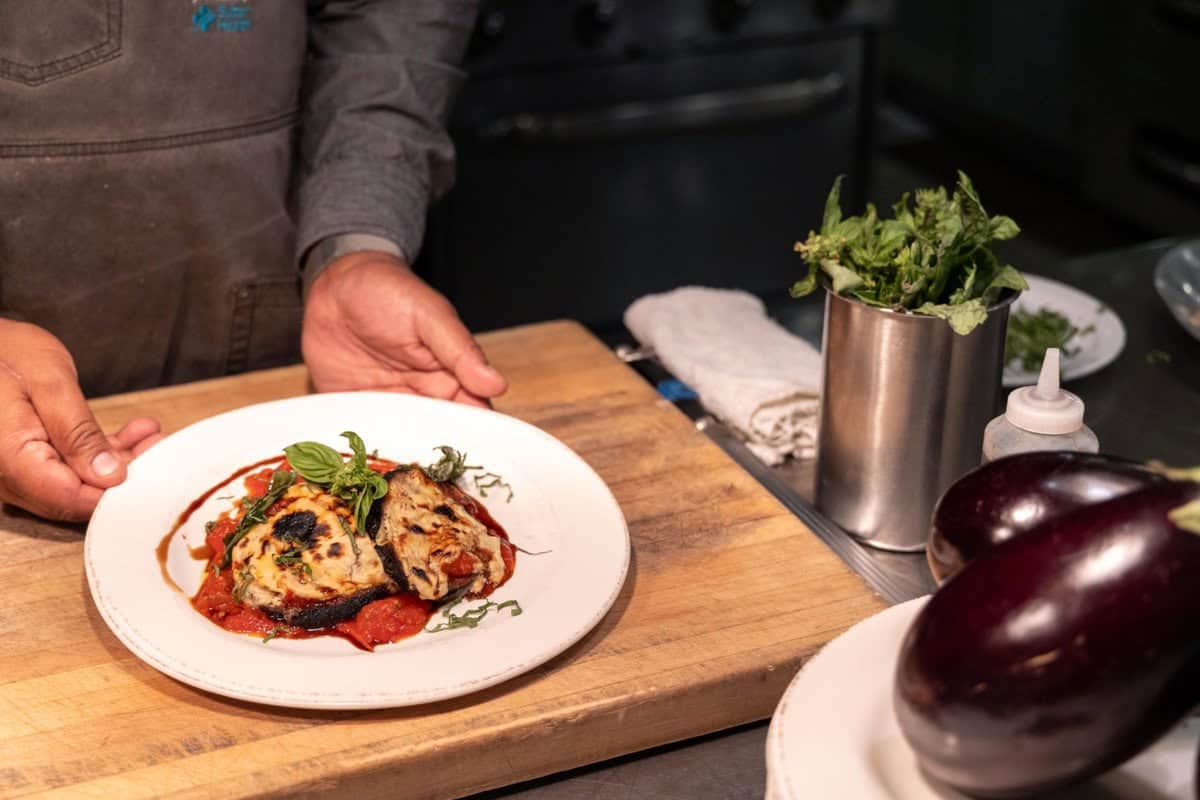 Eggplant Parmesan at Empress Tavern