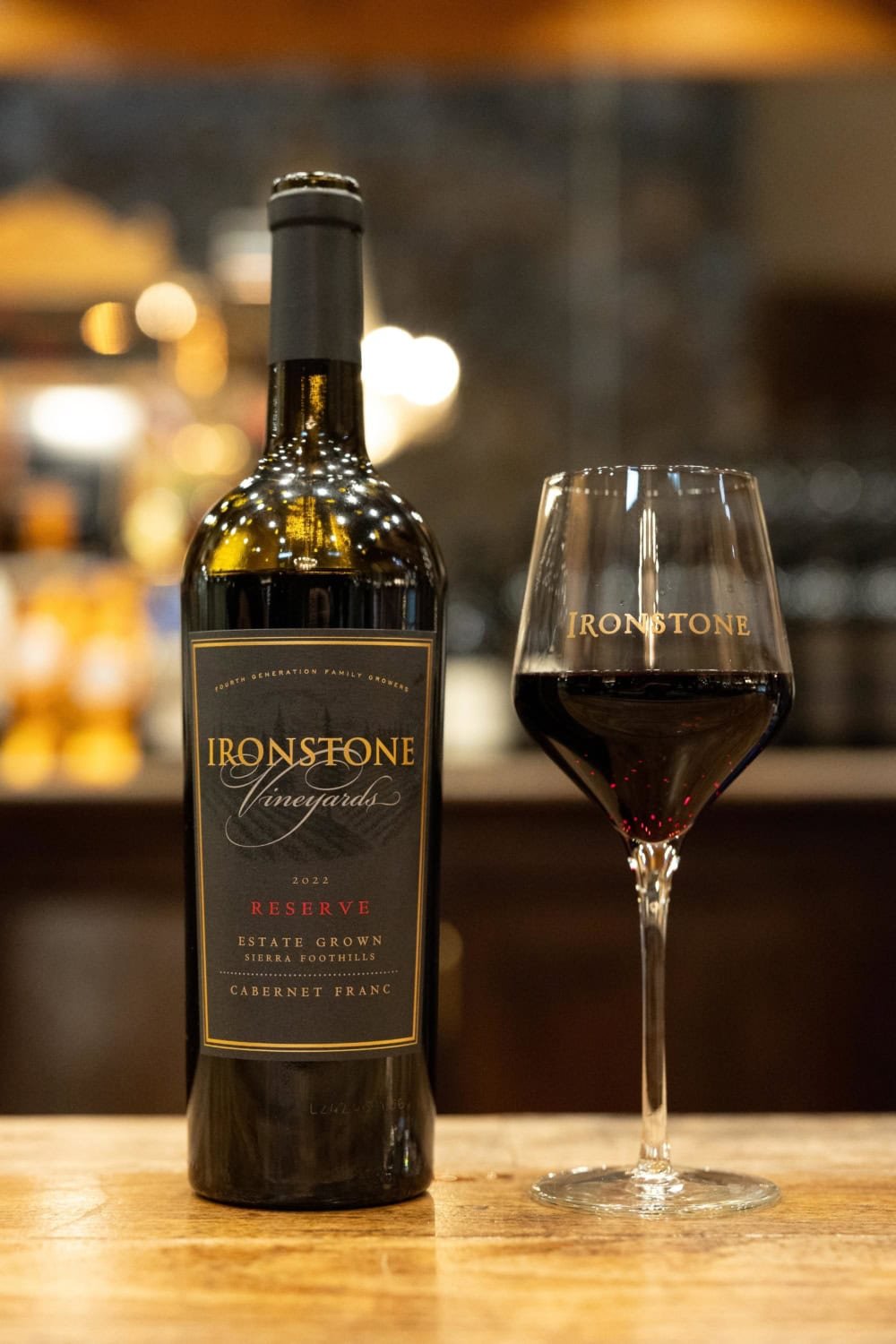 reserve Cabernet Franc at Ironstone Vineyards