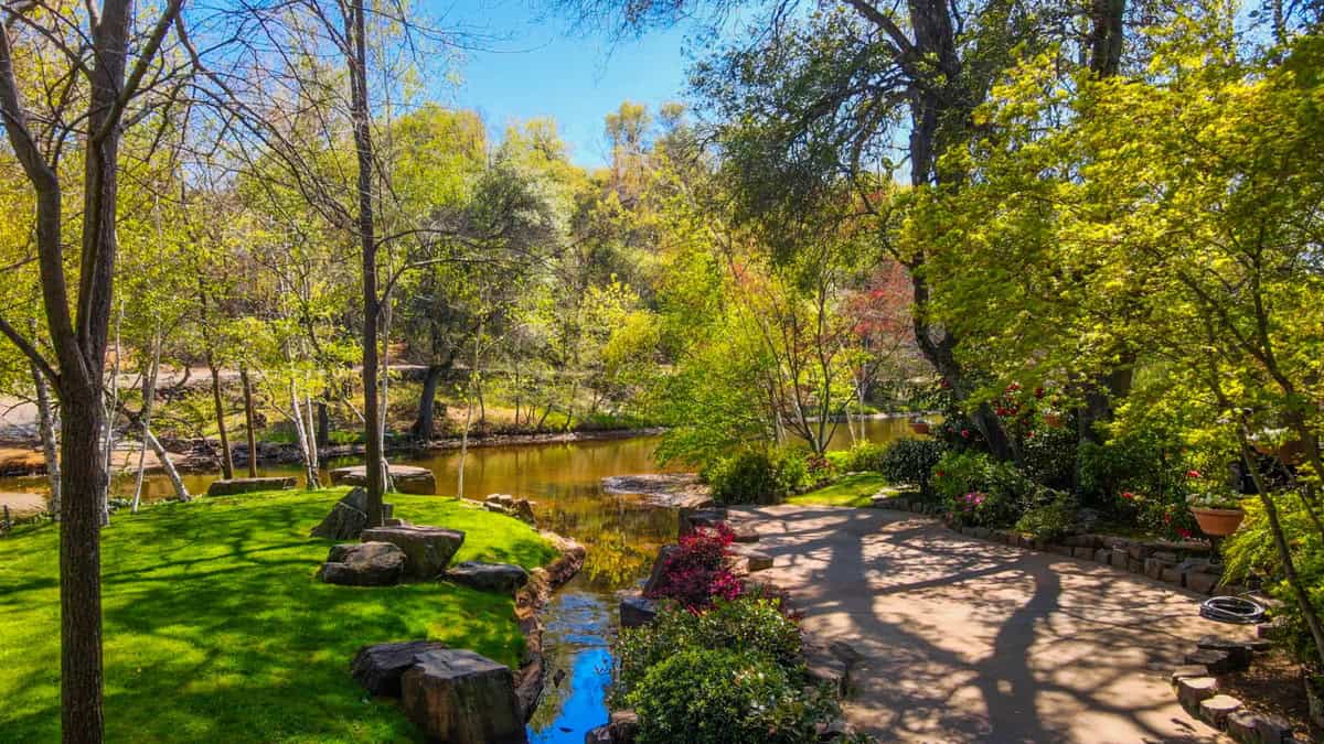 paths and ponds at Ironstone Vineyards