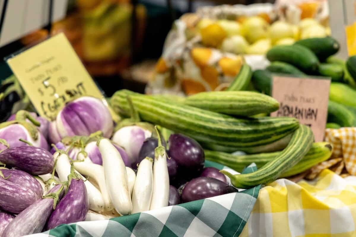 Asian vegetables at Twin Peaks Orchards