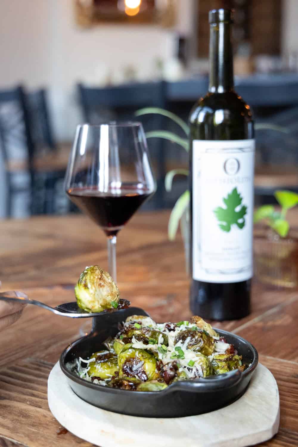 Roasted Brussels Sprouts - one of the CA GROWN menu items at The Rind