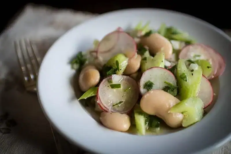 White Bean, Celery, and Radish Salad