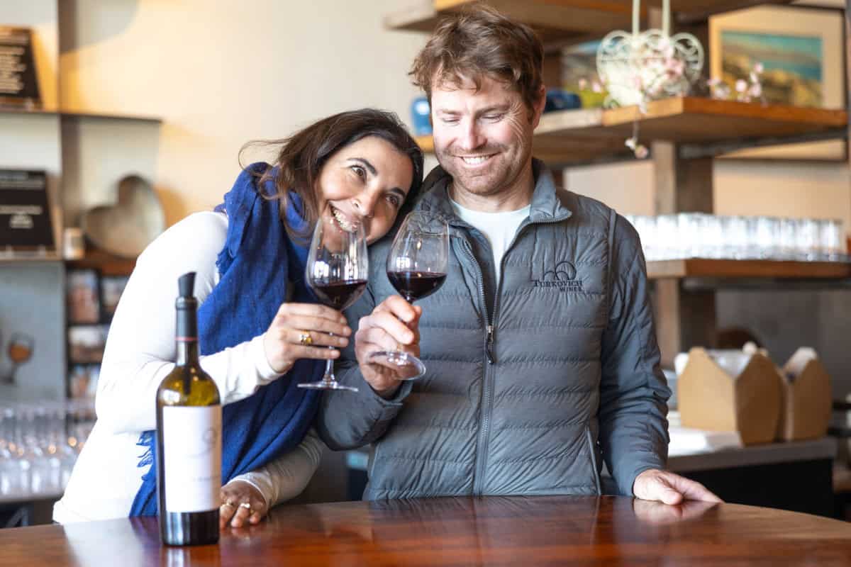 Chris and Luciana Turkovich at Turkovich Family Wines