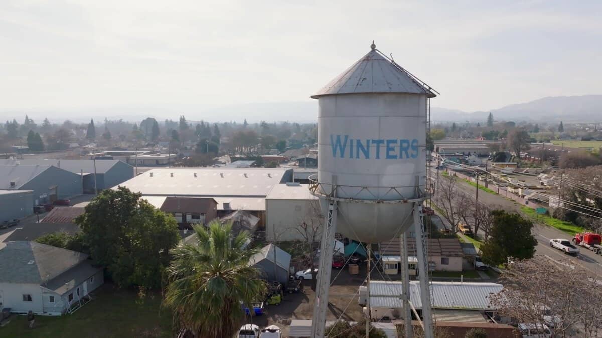 Winters, California aerial view