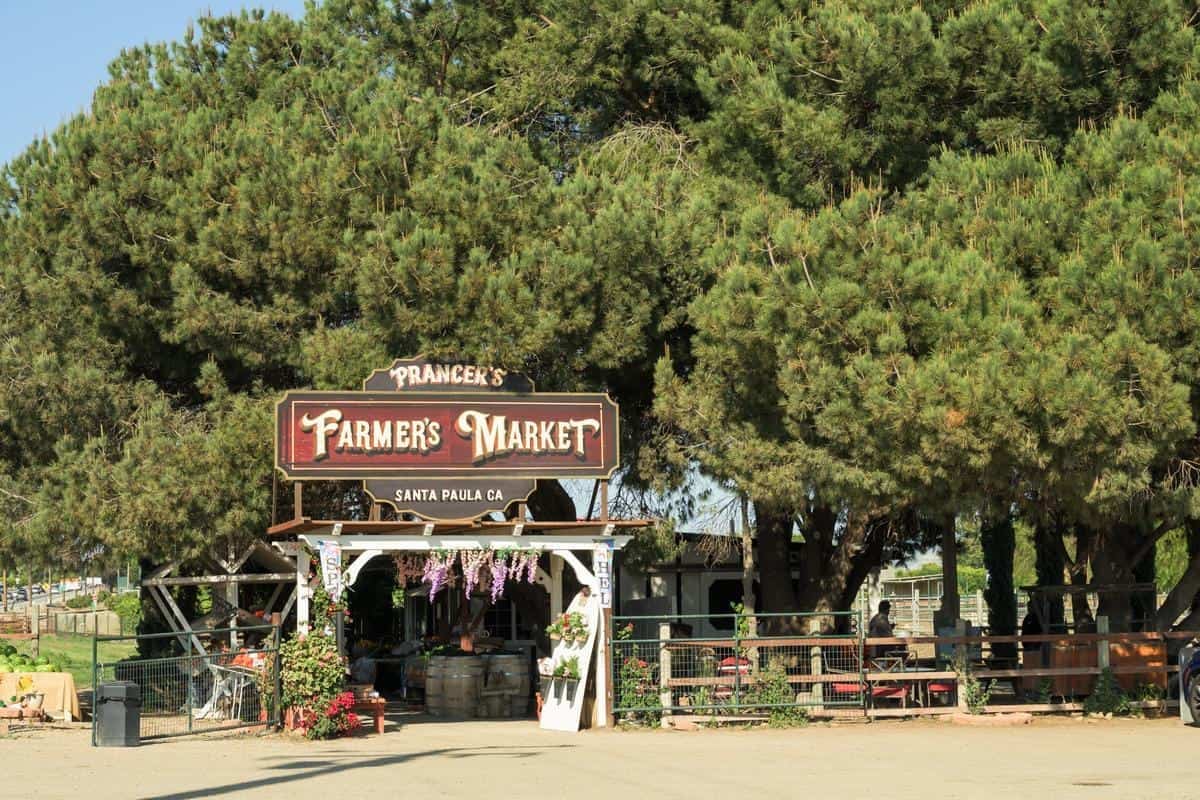 sign for prancers farm on highway 126