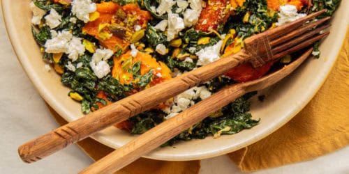 A Simple Sweet Potato and Kale Salad Recipe