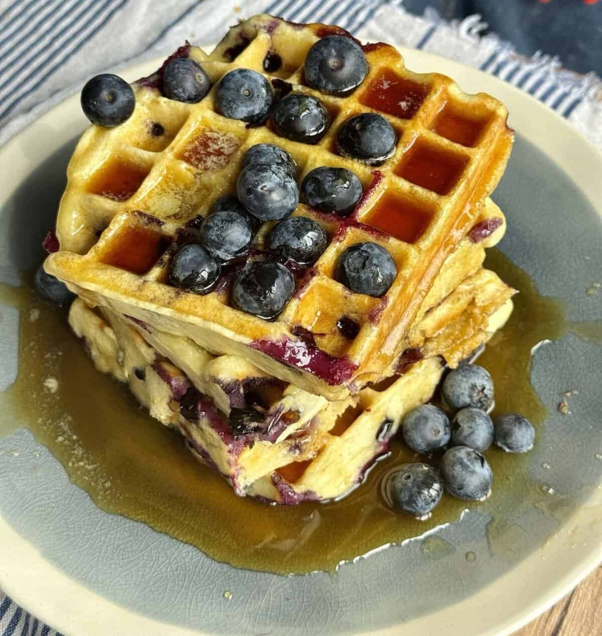 blueberry waffles