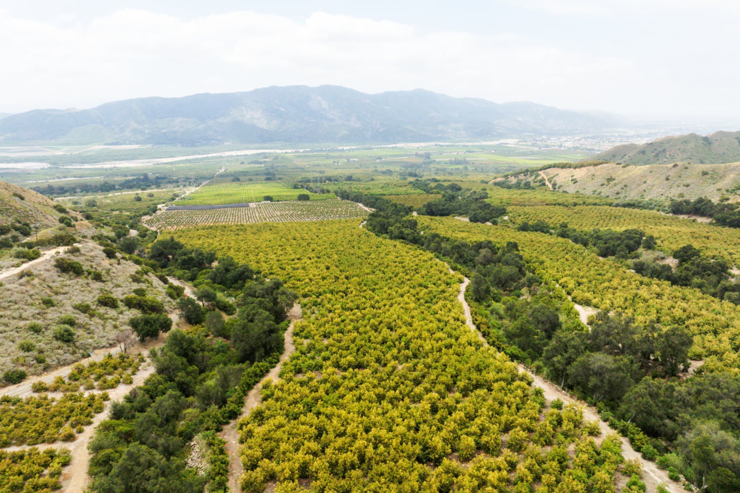 aerial view of Kimball ranch in Ventura County