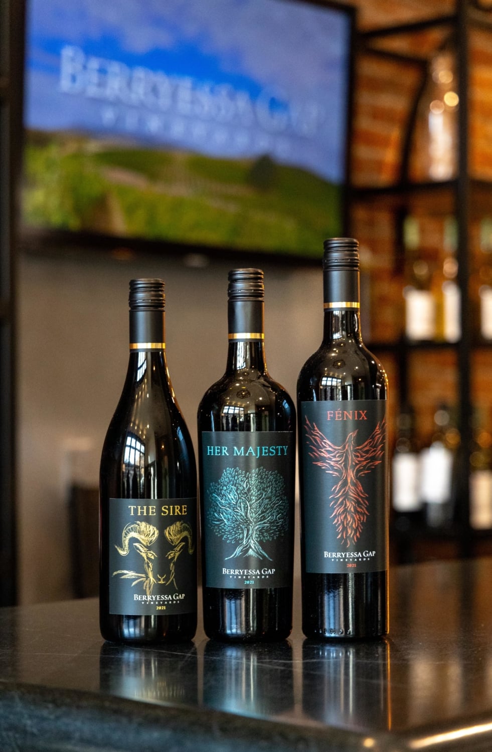bottles of Berryessa Gap wine