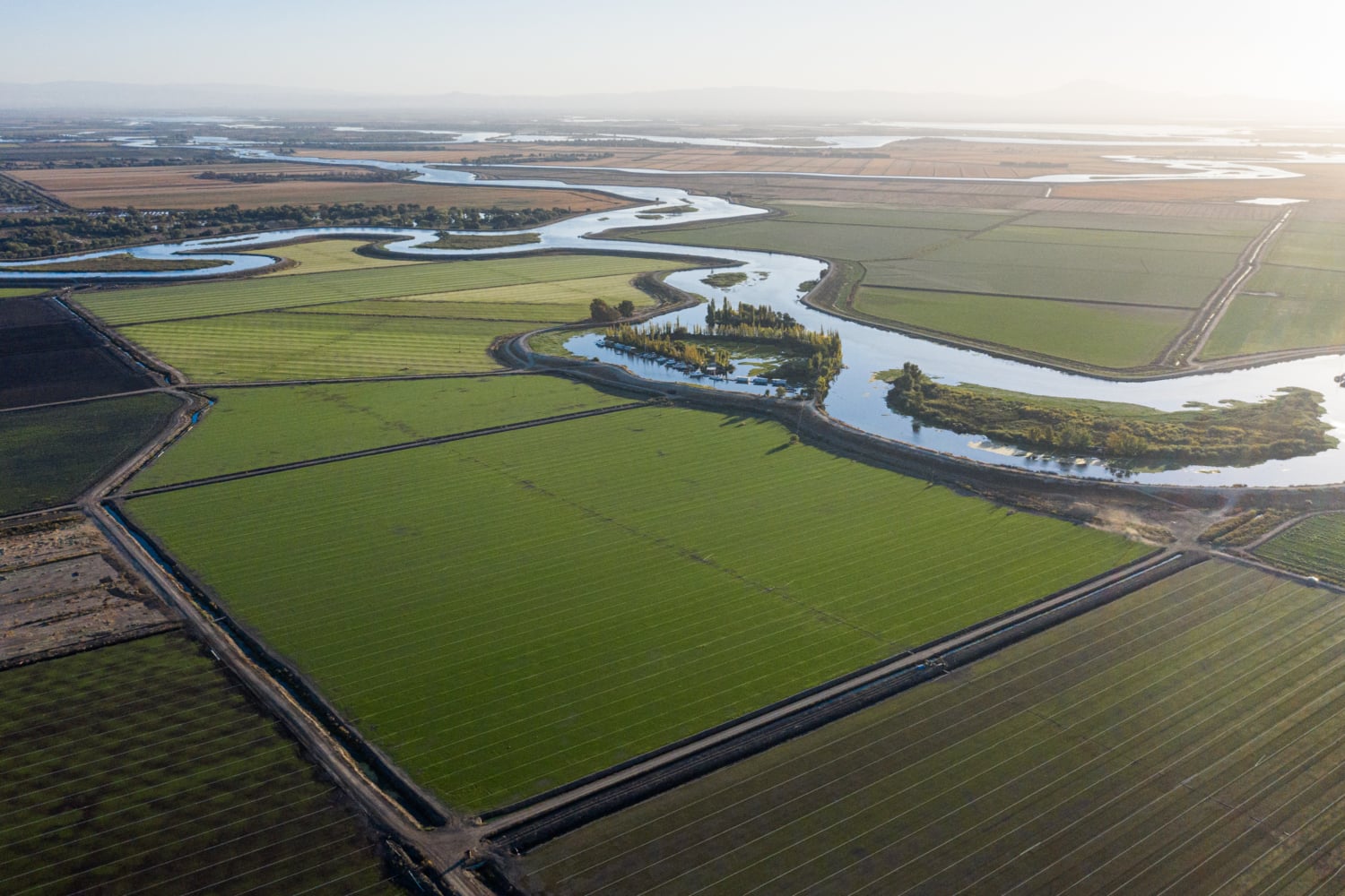 aerial view of Central Valley