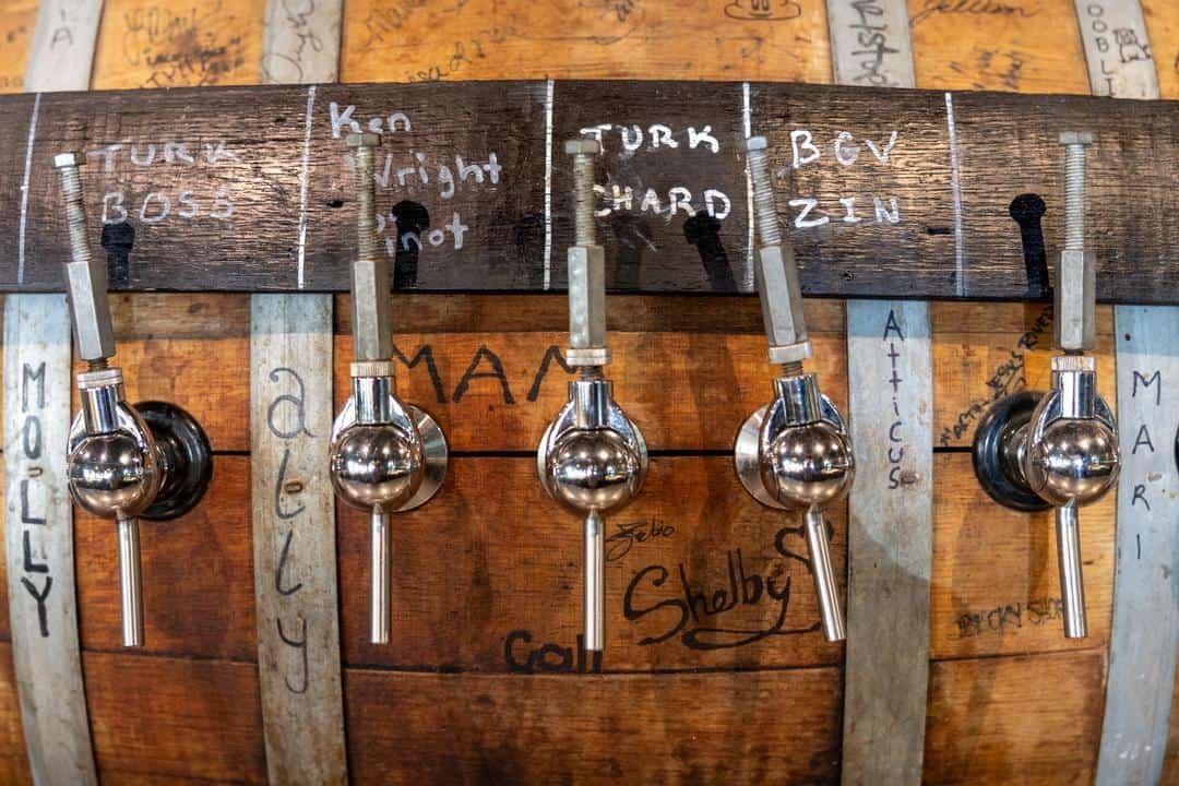 serving local wine on tap at Preserve Restaurant in Winters