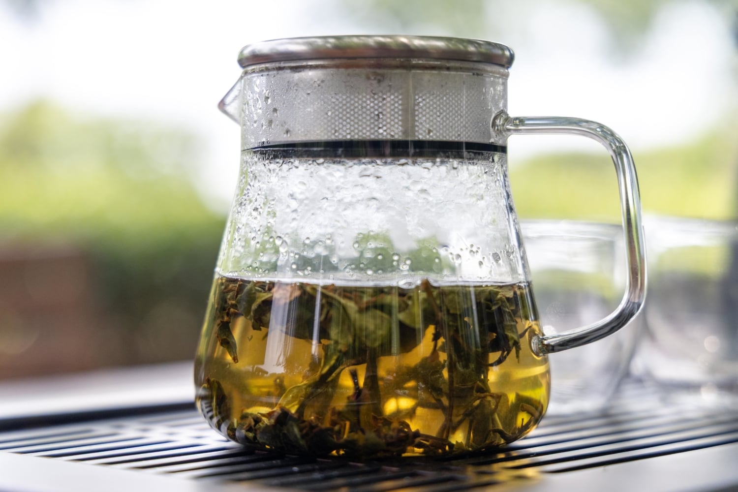 a pot of tea at Redwood Tea Estate