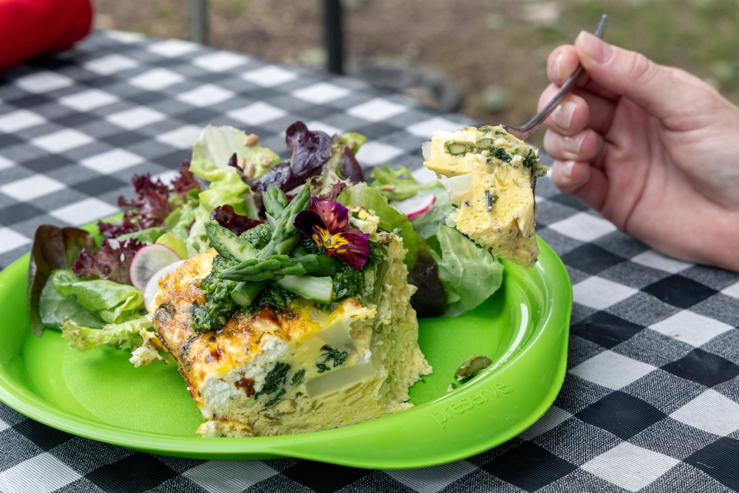 Seasonal Frittata at Phoebe's Cafe