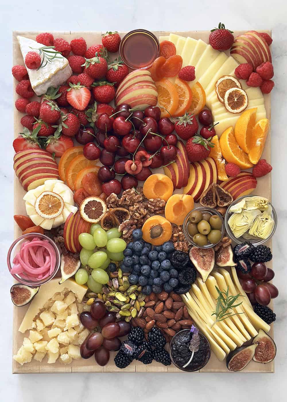 How to Build an Easy and Effortless Produce + Cheese Board, California-style