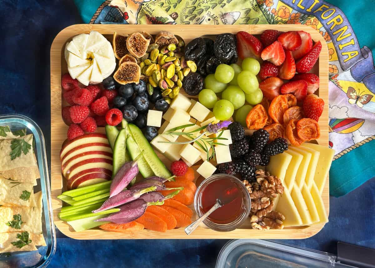 Travel Charcuterie board from The Delicious Life