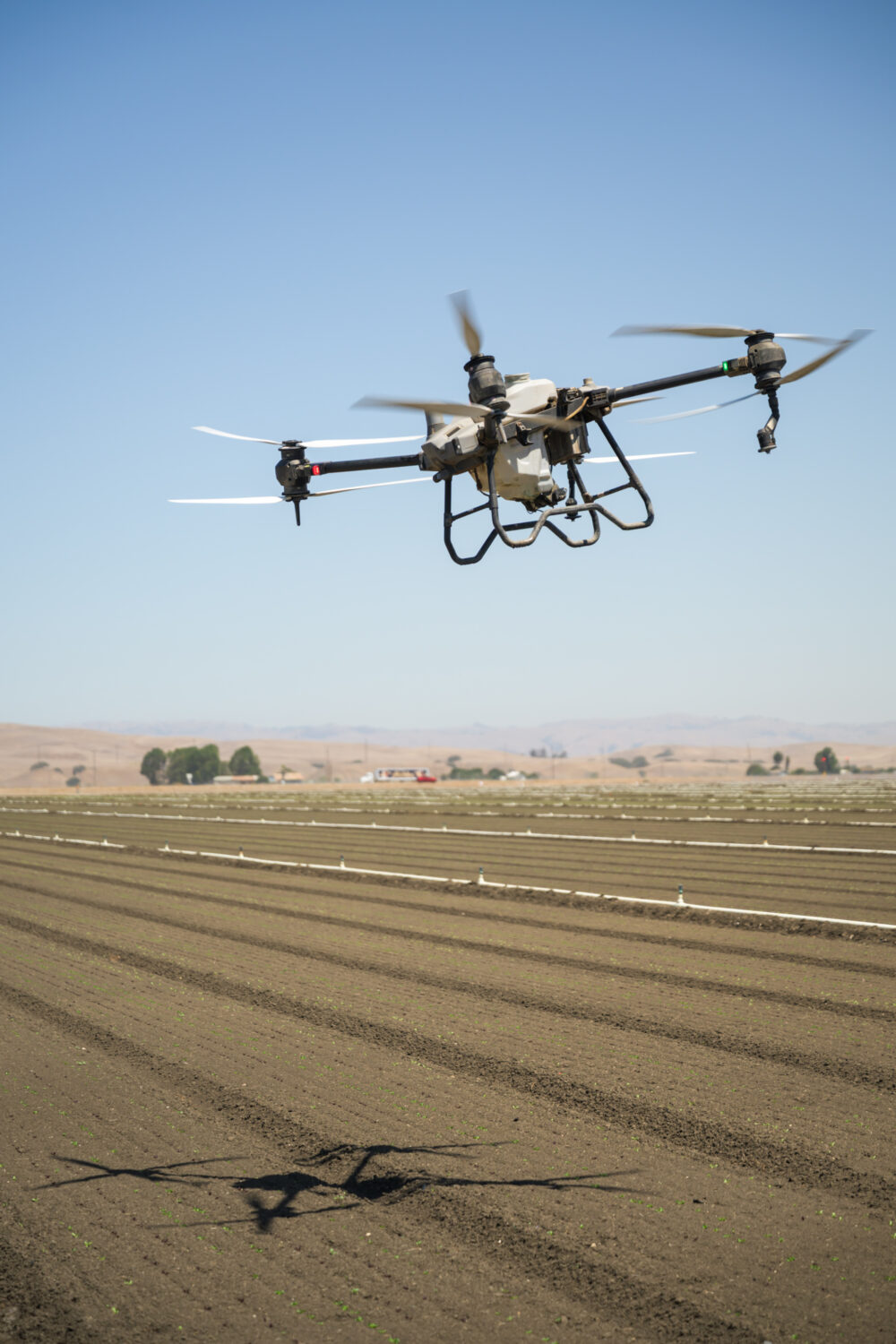 drone demonstration at leafy greens field day
