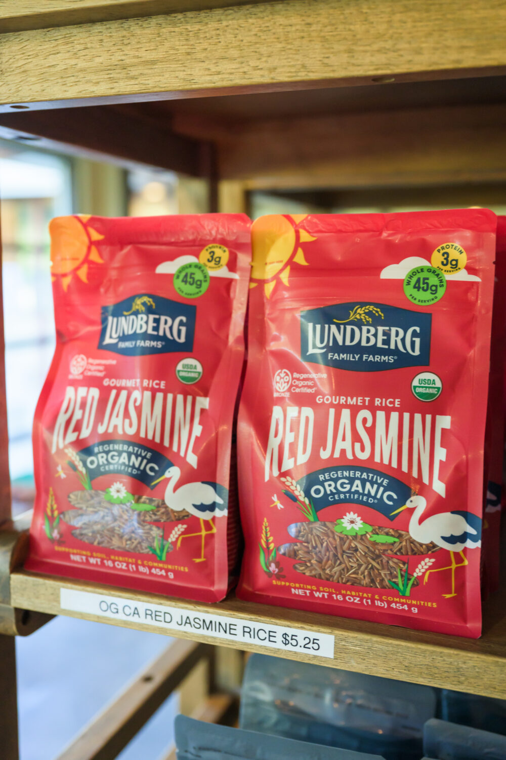 red jasmine rice from Lundberg Family Farms