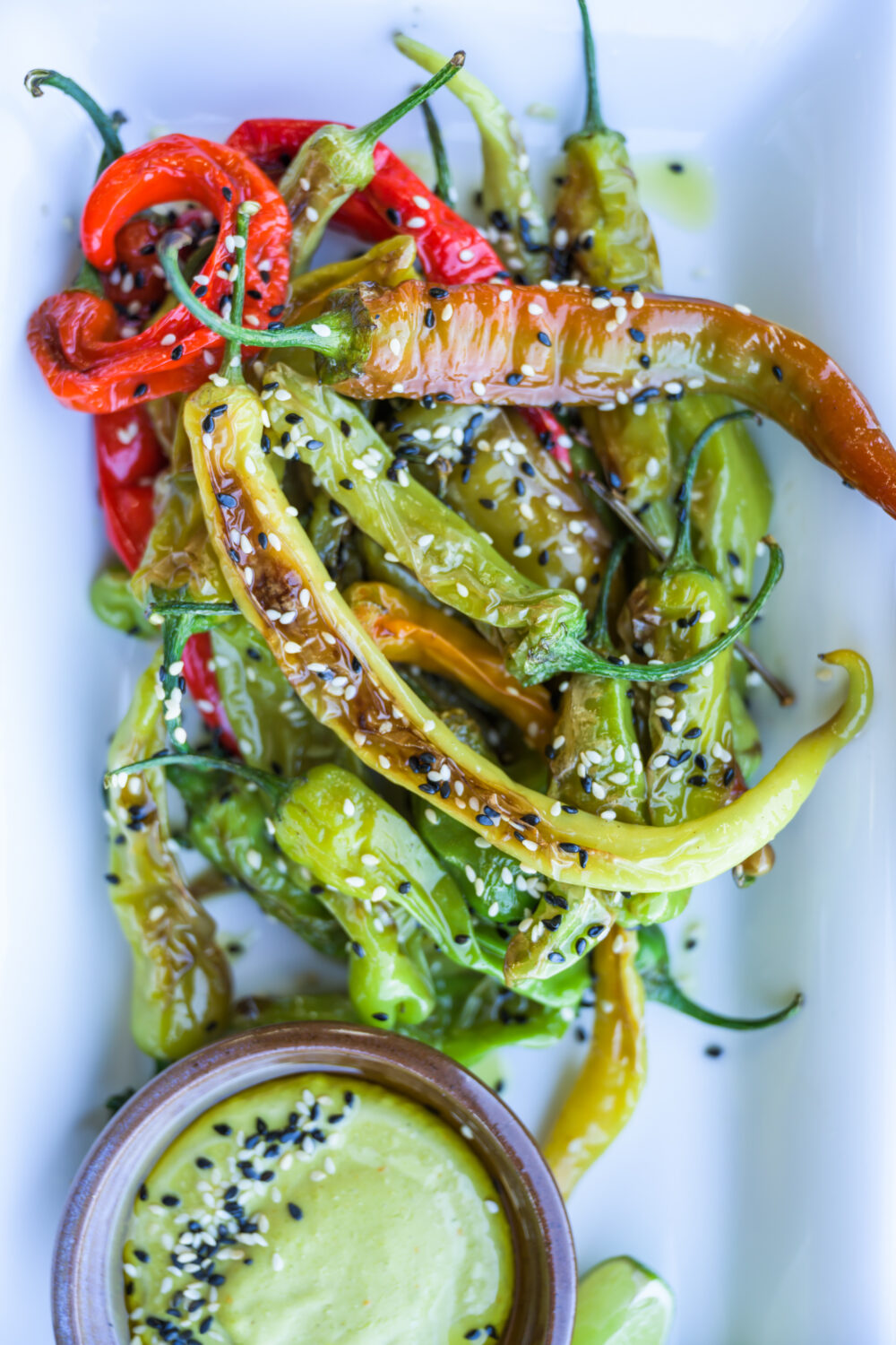 Shishito Peppers, one of the CA GROWN specials at Il Fiorello 