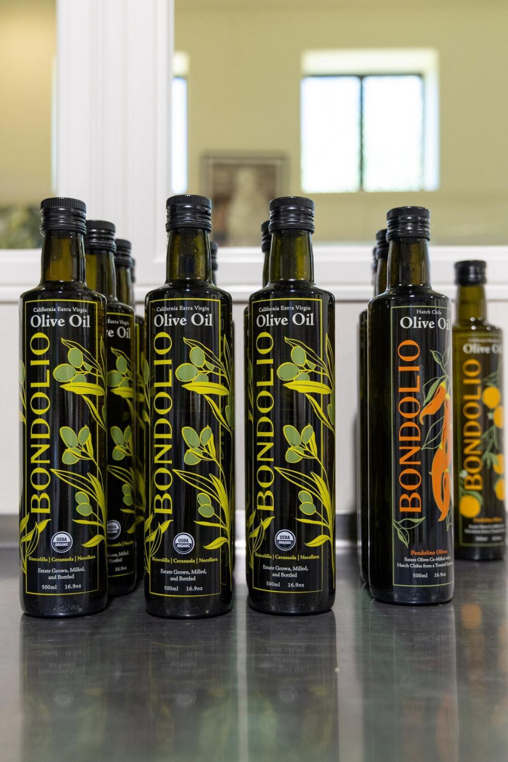 bottles of Bondolio Olive oil 