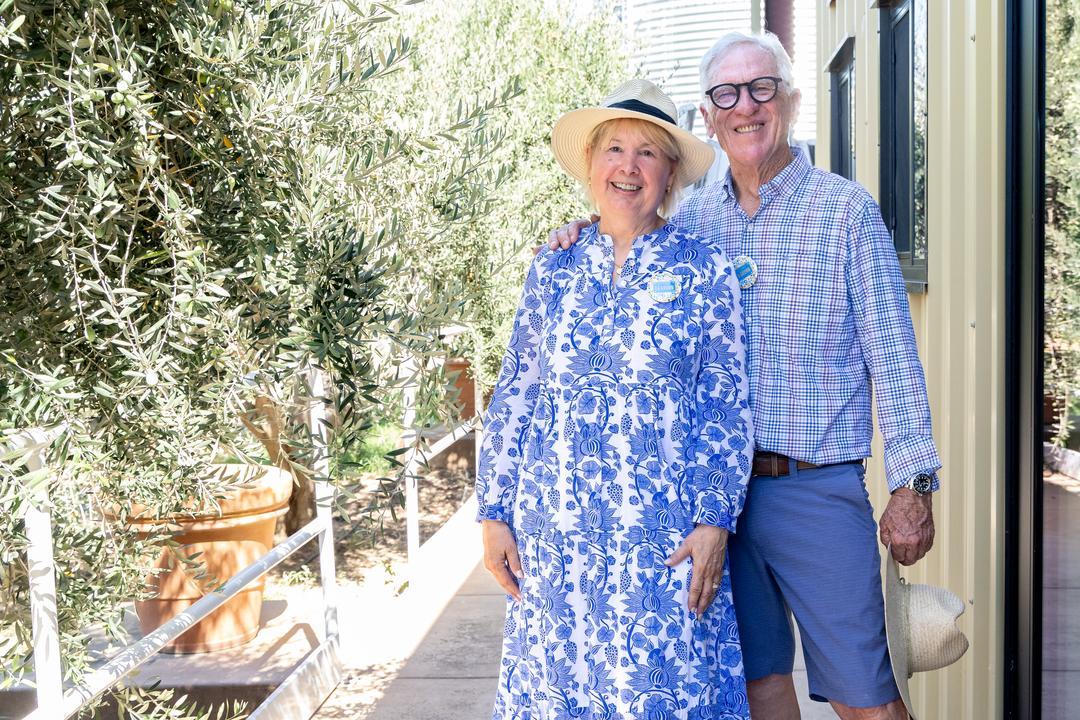 Karen and Malcolm Bond outside of their Winters tasting room