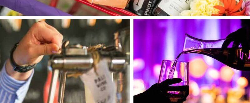 Is Wine Healthy for You? Collage of images.